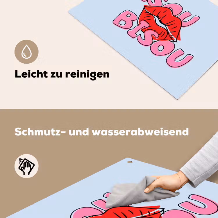 Bisou - Blauw - Roze - Lippen Inductie beschemer met haakjes klein -ky-schoon-de