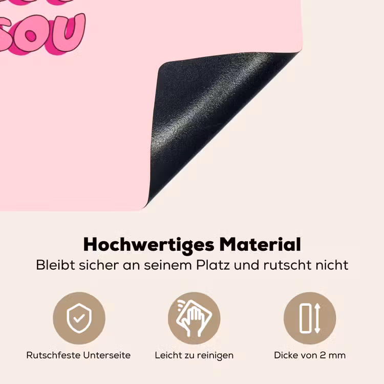 Bisou - Roze - Schaduw Inductie beschemer met haakjes klein -ky-onderkant-de