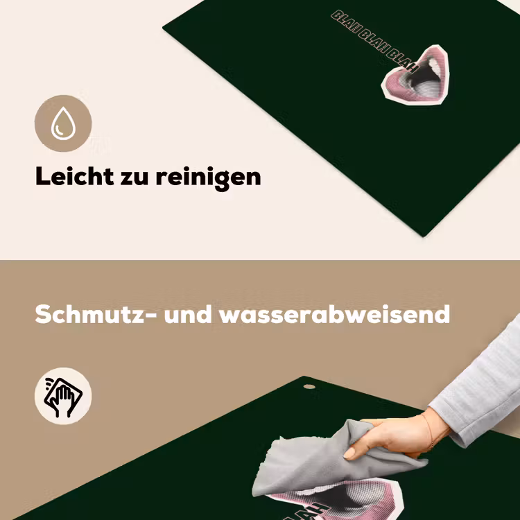 BLAH BLAH BLAH - Mond - Groen Inductie beschemer met haakjes klein -ky-schoon-de