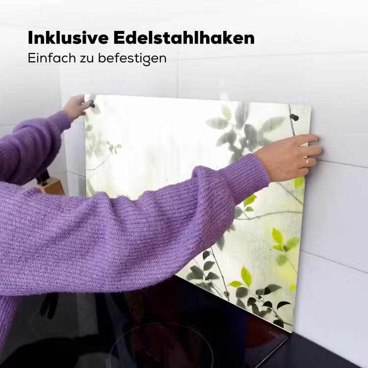 Blad - Schaduw - Natuur - Abstract - Groen Inductie beschemer met haakjes klein -ky-ophangen-de