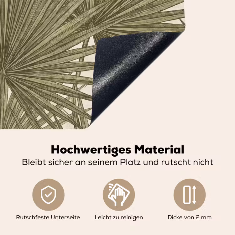 Blad - Tropisch - Patroon - Natuur - Groen Inductie beschemer met haakjes klein -ky-onderkant-de
