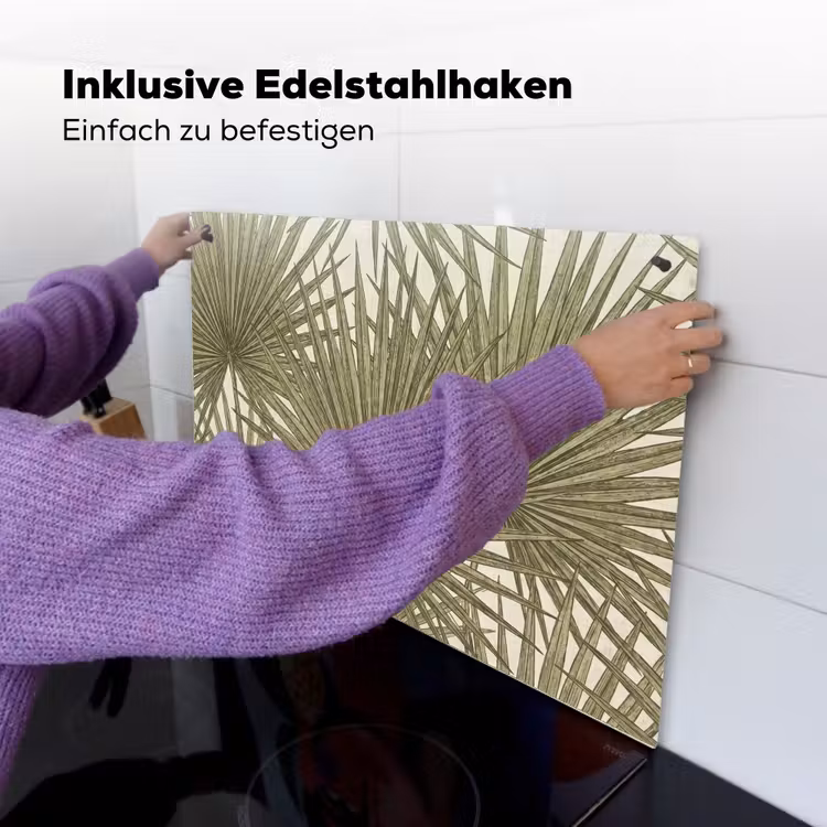 Blad - Tropisch - Patroon - Natuur - Groen Inductie beschemer met haakjes klein -ky-ophangen-de
