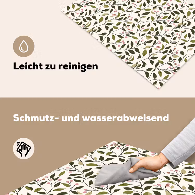 Bladeren - Bessen - Roze Inductie beschemer met haakjes klein 777 -ky-schoon-de
