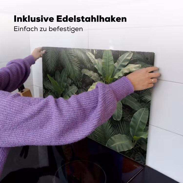 Bladeren - Groen - Tropisch - Natuur Inductie beschemer met haakjes klein -ky-ophangen-de