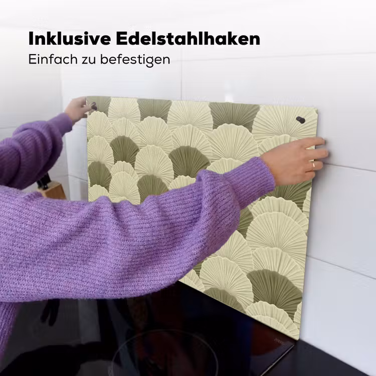 Bladeren - Structuur - Groen Inductie beschemer met haakjes klein 777 -ky-ophangen-de