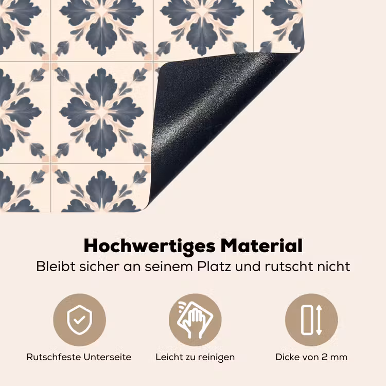 Bladvorm - Klassiek - Kleurrijk Inductie beschemer met haakjes klein 777 -ky-onderkant-de