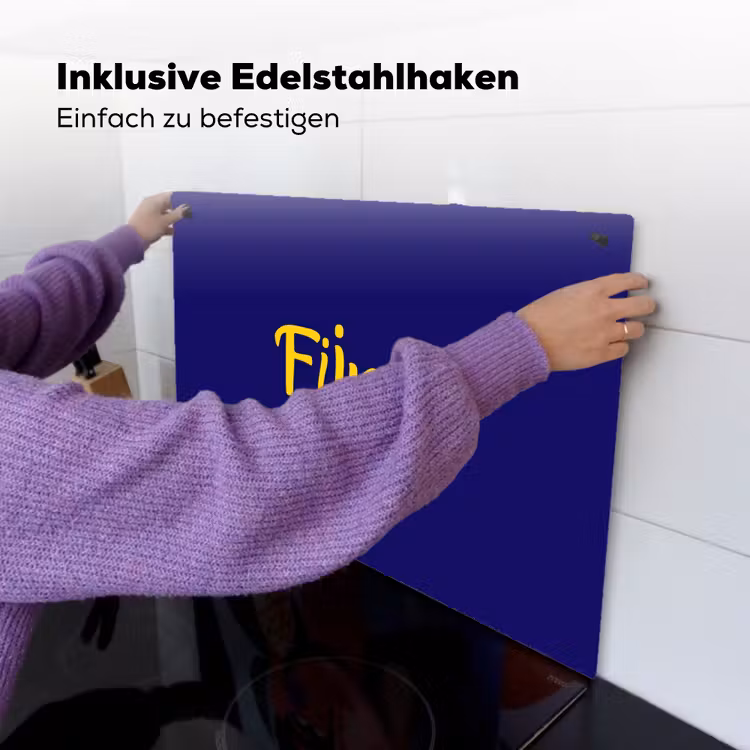 Blauw - Geel - Fijn Inductie beschemer met haakjes klein -ky-ophangen-de