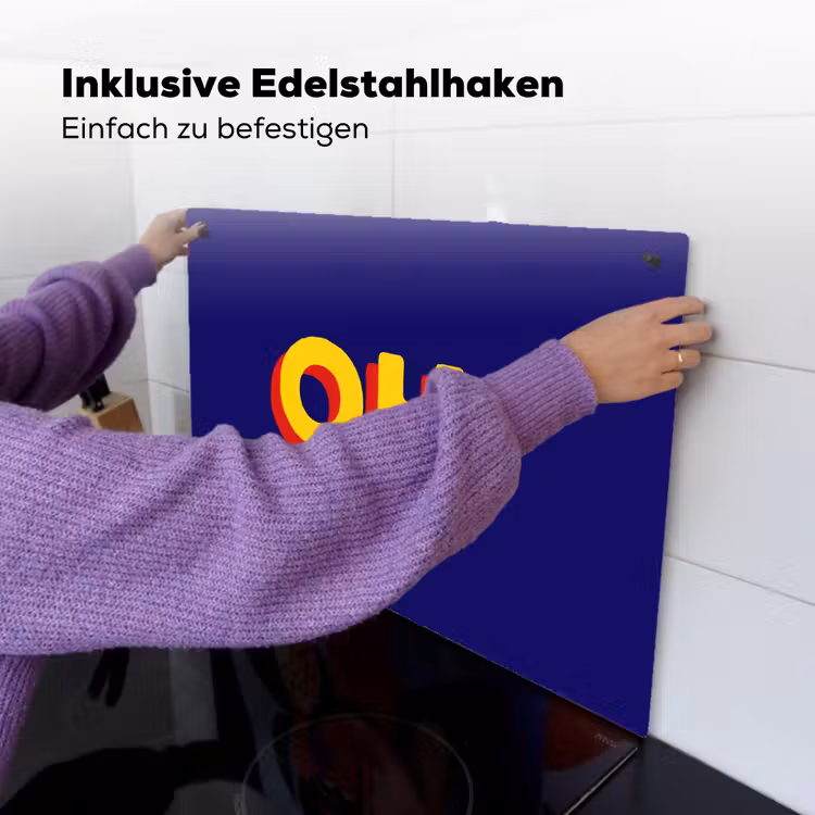 Blauw - Geel - OH - Schaduw Inductie beschemer met haakjes klein -ky-ophangen-de