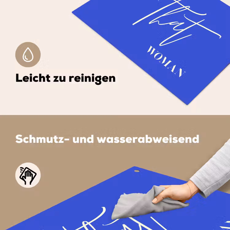 Blauw - I am that woman - Sierlijk - Minimalistisch Inductie beschemer met haakjes klein -ky-schoon-de