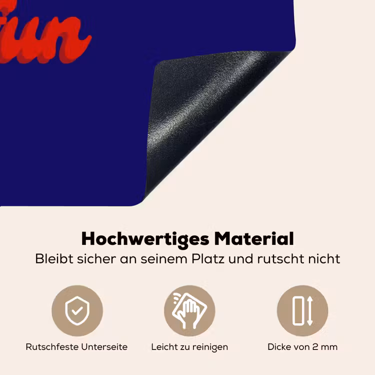 Blauw - Rood - Yes fun - 3D Inductie beschemer met haakjes klein -ky-onderkant-de