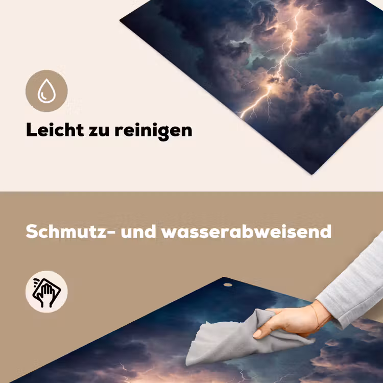 Bliksem - Storm - Natuur - Donker Inductie beschemer met haakjes klein -ky-schoon-de