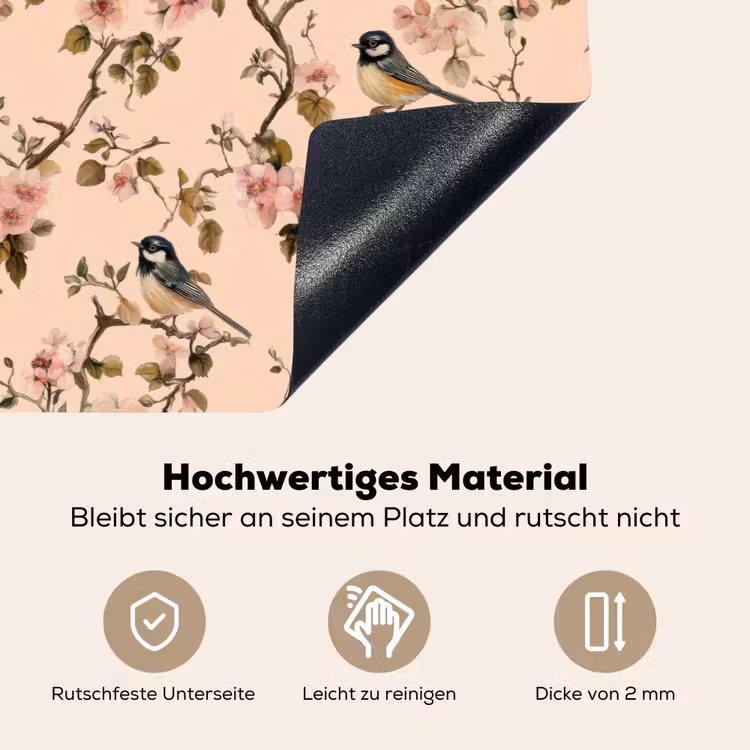 Bloesem - Koolmees - Roze Inductie beschemer met haakjes klein 777 -ky-onderkant-de
