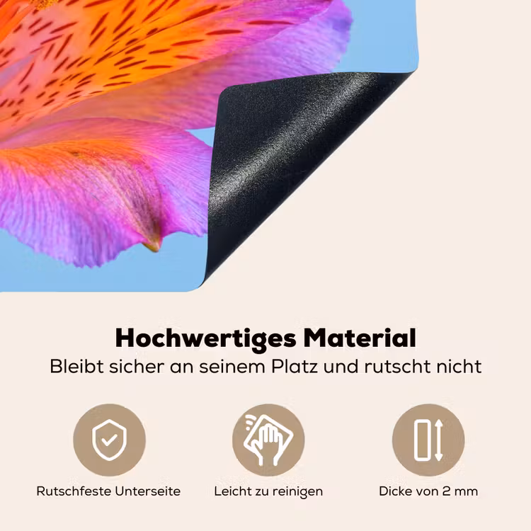 Bloem - Detail - Kleurrijk Inductie beschemer met haakjes klein -ky-onderkant-de