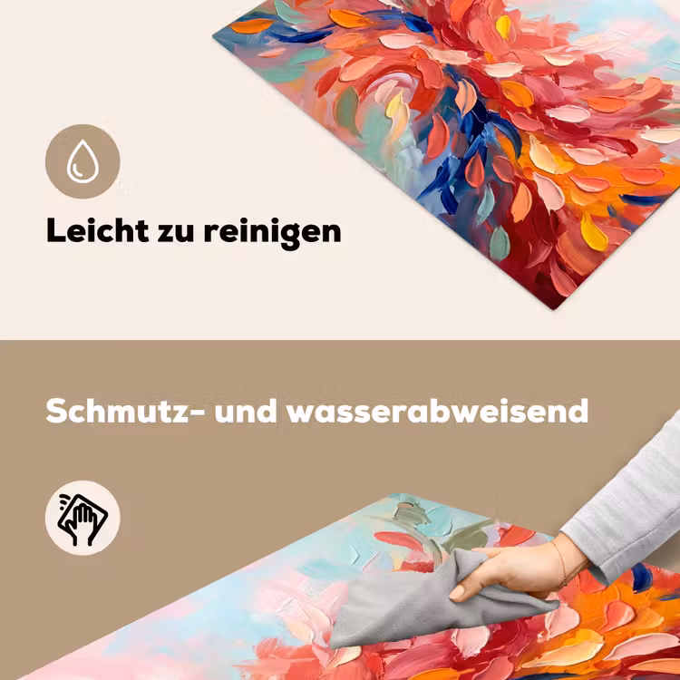Bloemen - Abstract - Kunst - Modern Inductie beschemer met haakjes klein -ky-schoon-de