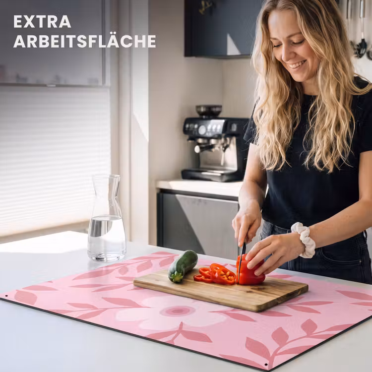 Bloemen - Abstract - Modern - Roze - Natuur Inductie beschemer met haakjes klein -ky-usp-de
