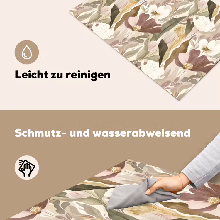 Bloemen - Aquarel - Kleurrijk Inductie beschemer met haakjes klein 777 -ky-schoon-de
