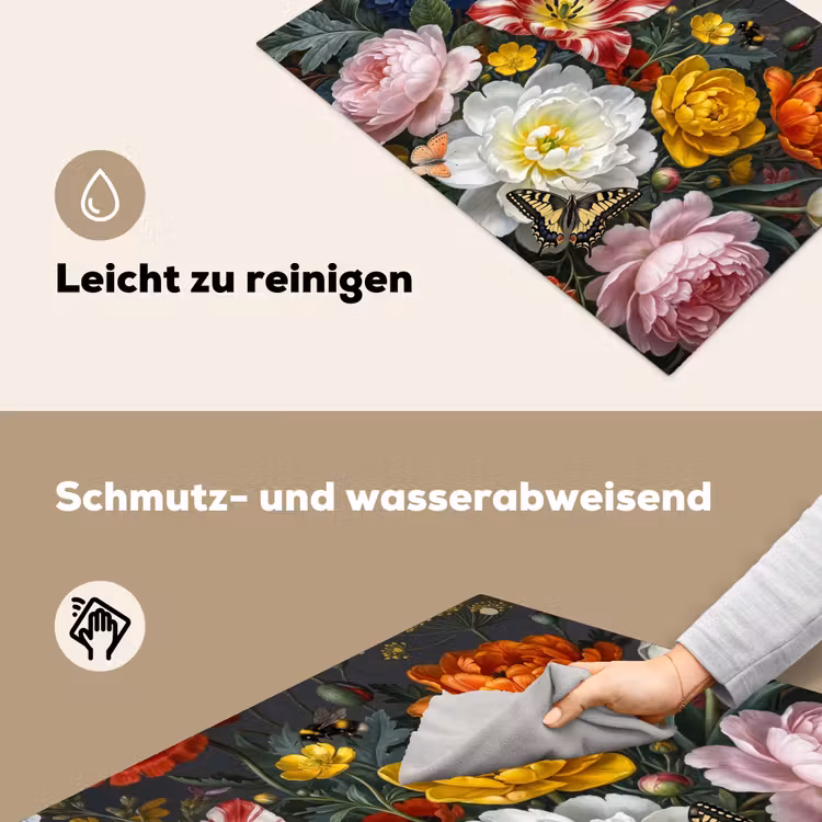 Bloemen - Boeket - Klassiek - Kleurrijk - Natuur Inductie beschemer met haakjes klein -ky-schoon-de