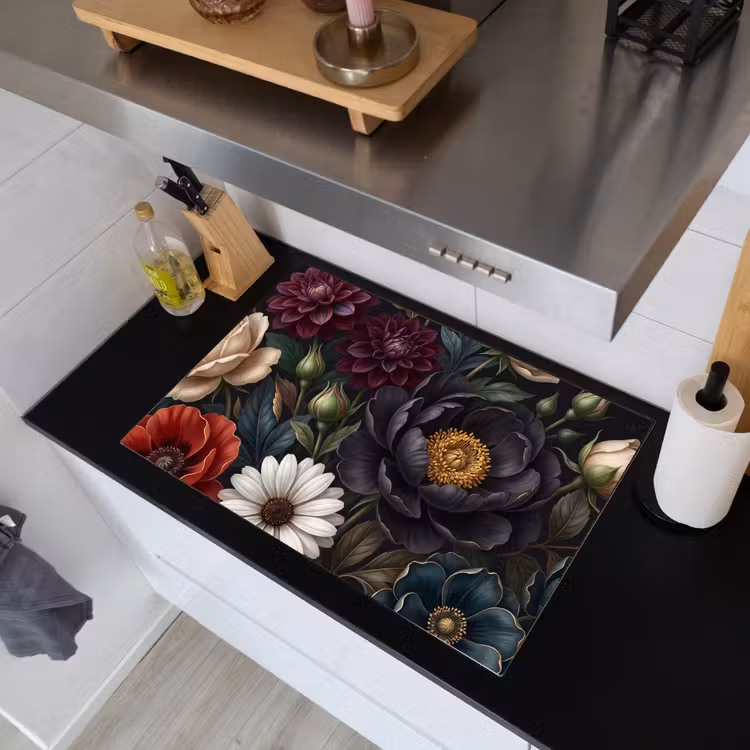 Bloemen - Boeket - Natuur - Klassiek - Weelderig Inductie beschemer met haakjes klein -sfeer1