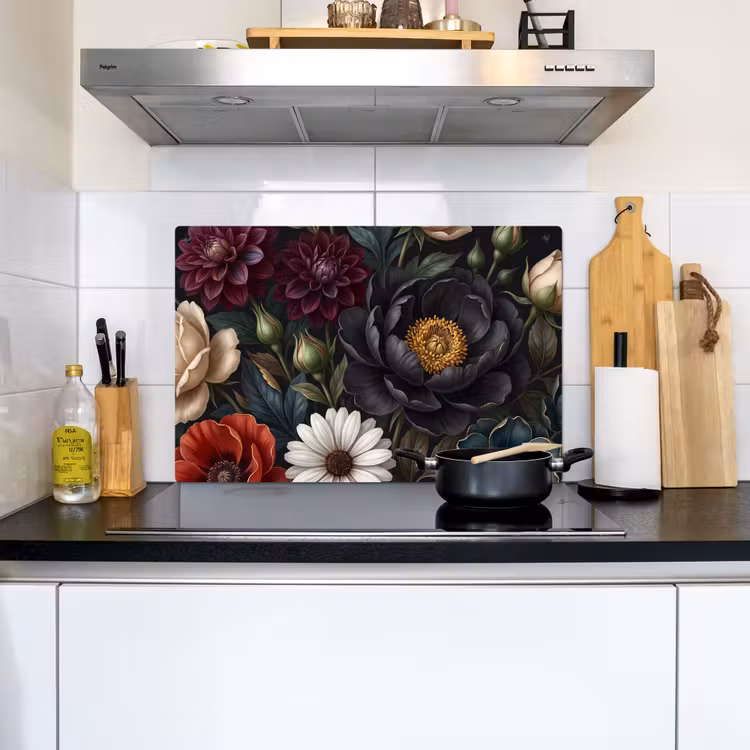 Bloemen - Boeket - Natuur - Klassiek - Weelderig Inductie beschemer met haakjes klein -sfeer2