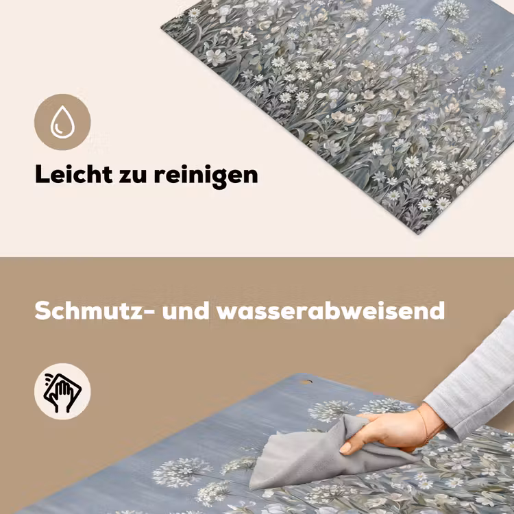 Bloemen - Botanisch - Blauw Inductie beschemer met haakjes klein -ky-schoon-de