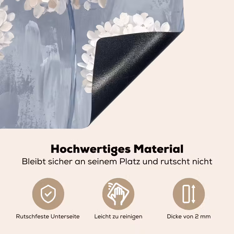 Bloemen - Illustratie - Blauw Inductie beschemer met haakjes klein -ky-onderkant-de