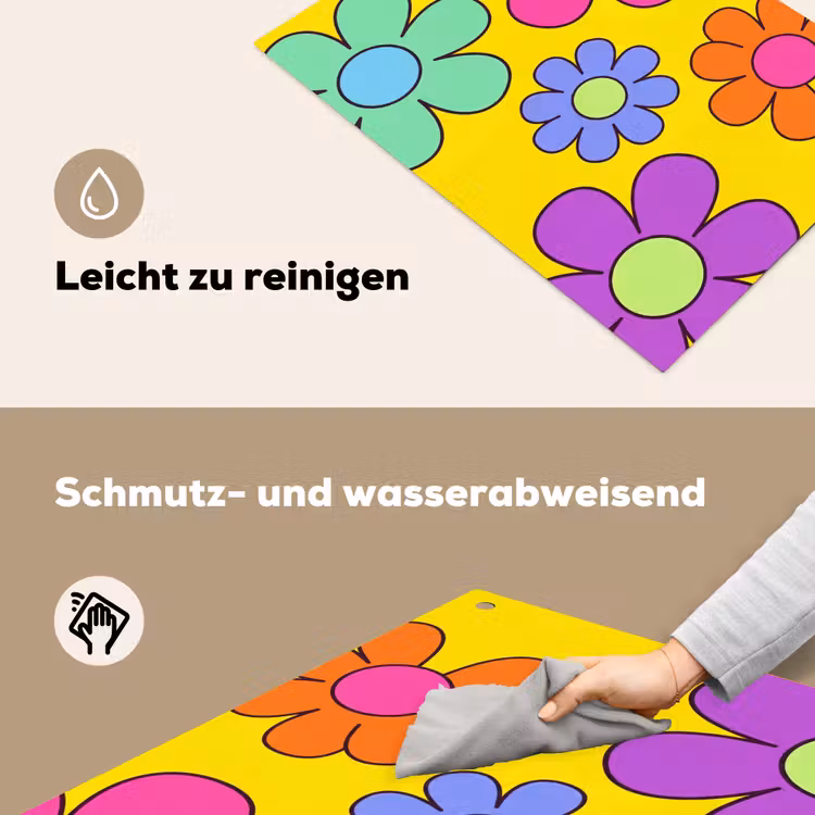 Bloemen - Illustratie - Kleurrijk Inductie beschemer met haakjes klein -ky-schoon-de
