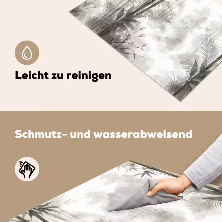 Bloemen - Knop - Tuin - Illustratie - Wit Inductie beschemer met haakjes klein -ky-schoon-de
