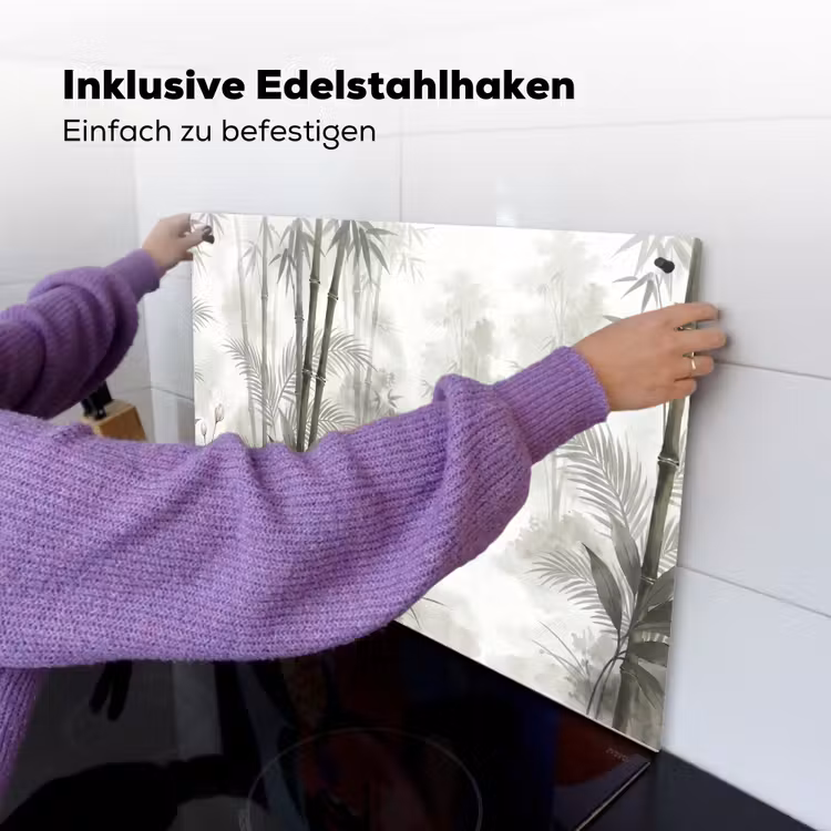 Bloemen - Knop - Tuin - Illustratie - Wit Inductie beschemer met haakjes klein -ky-ophangen-de