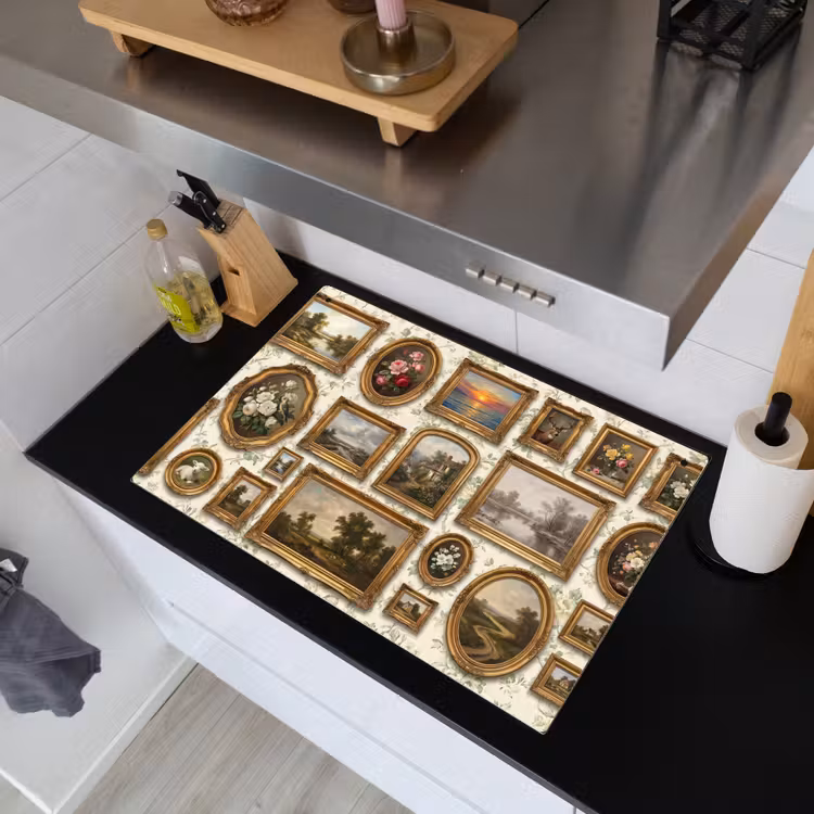 Bloemen - Roze - Stilleven - Klassiek Inductie beschemer met haakjes klein -sfeer1