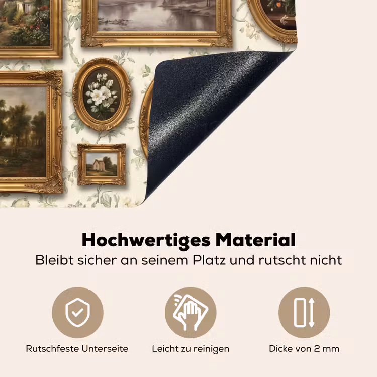 Bloemen - Roze - Stilleven - Klassiek Inductie beschemer met haakjes klein -ky-onderkant-de