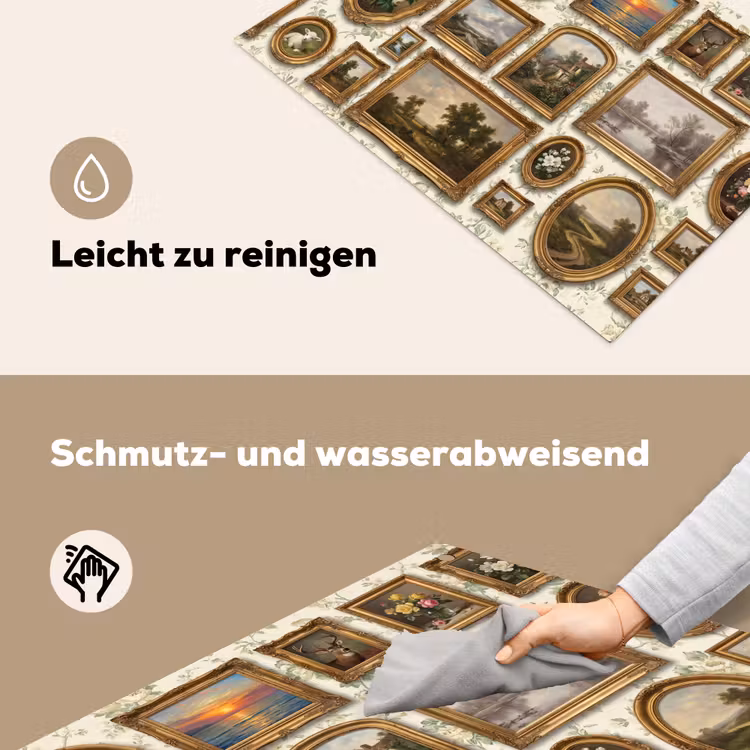 Bloemen - Roze - Stilleven - Klassiek Inductie beschemer met haakjes klein -ky-schoon-de