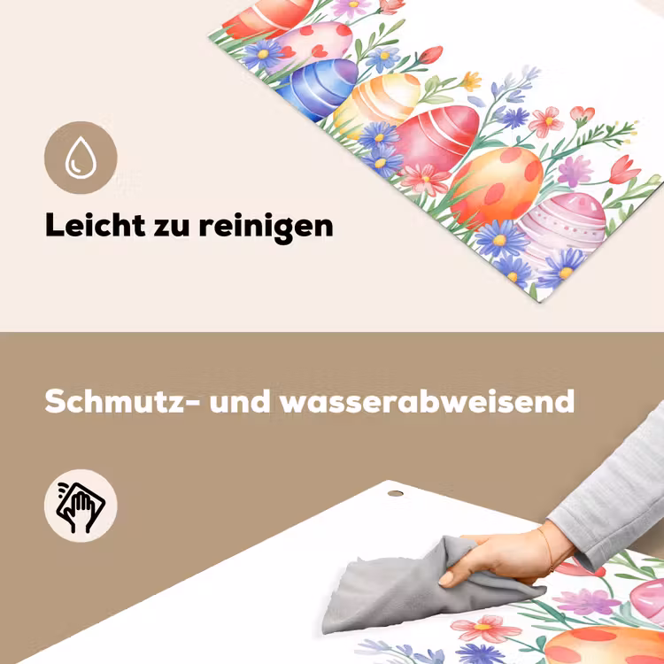 Bloementuin - Kleurrijk - Eieren Inductie beschemer met haakjes klein -ky-schoon-de