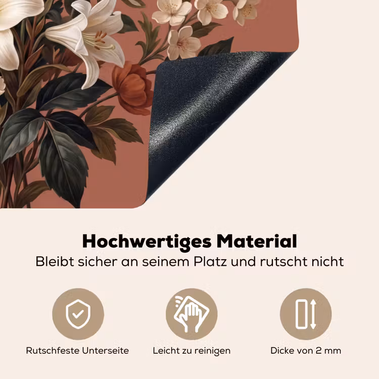 Boeket - Retro - Kleurrijk Inductie beschemer met haakjes klein -ky-onderkant-de