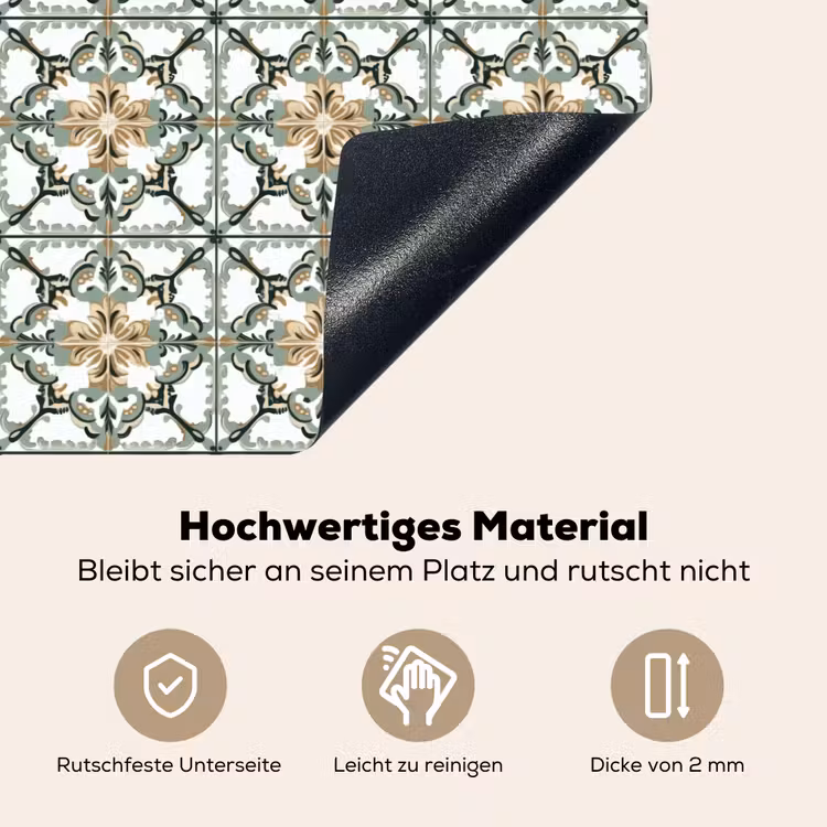 Floraal - Verweerd - Keurrijk Inductie beschemer met haakjes klein 777 -ky-onderkant-de