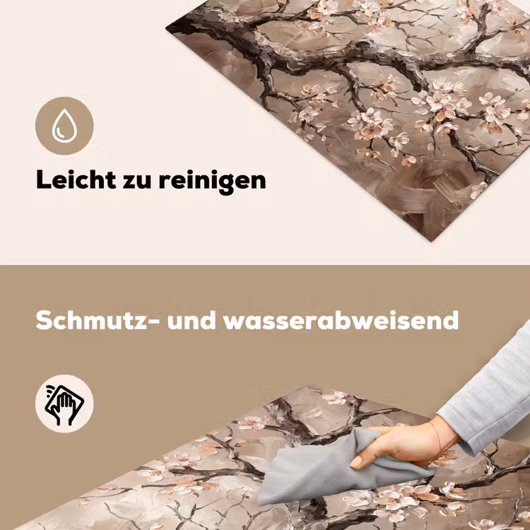 Bloesem - Takken - Schilderij - Beige - Serene Inductie beschemer met haakjes klein -ky-schoon-de
