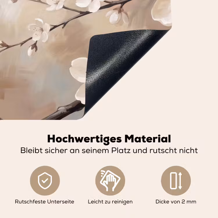 Bloesem - Takken - Schilderij - Beige - Serene Inductie beschemer met haakjes klein -ky-onderkant-de