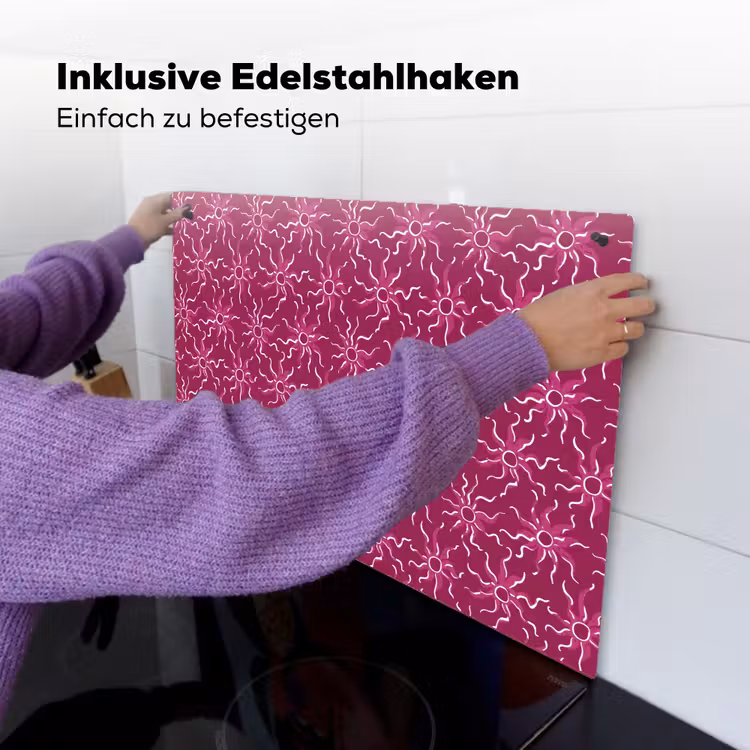 Bohemian - Zon - Magenta Inductie beschemer met haakjes klein 777 -ky-ophangen-de