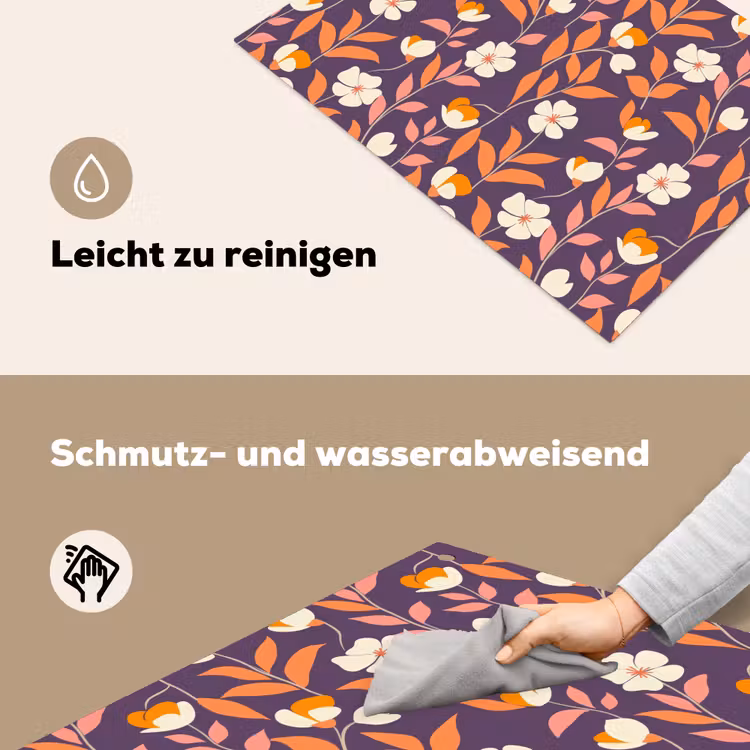 Boho - Vintage - Paars Inductie beschemer met haakjes klein 777 -ky-schoon-de