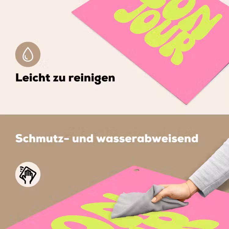 Bonjour - Roze - Fel groen Inductie beschemer met haakjes klein -ky-schoon-de