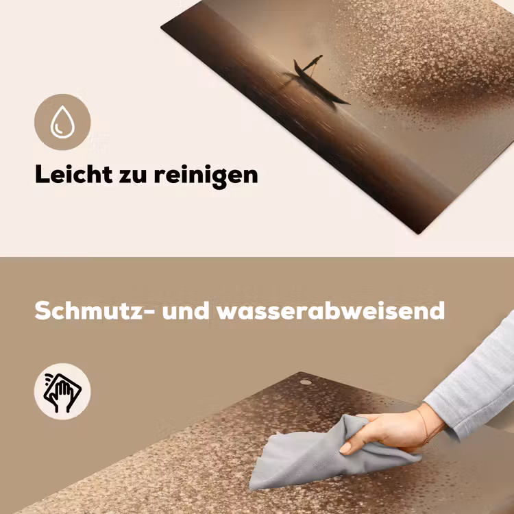Bootje - Blaadjes - Goud - Water Inductie beschemer met haakjes klein -ky-schoon-de