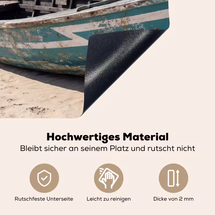 Boot - Zandstrand - Zee Inductie beschemer met haakjes klein -ky-onderkant-de