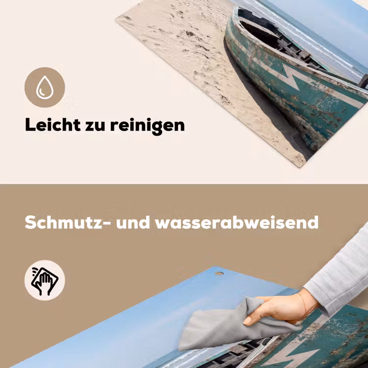 Boot - Zandstrand - Zee Inductie beschemer met haakjes klein -ky-schoon-de