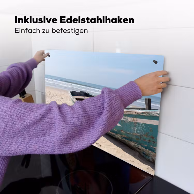 Boot - Zandstrand - Zee Inductie beschemer met haakjes klein -ky-ophangen-de