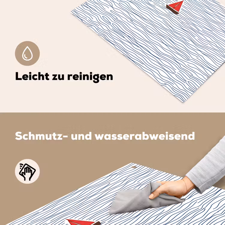 Boot - Water - Rood - Illustratie - Minimalistisch Inductie beschemer met haakjes klein -ky-schoon-de