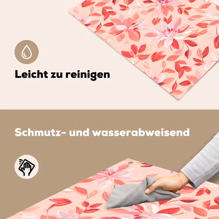 Botanisch - Bloemen - Rood Inductie beschemer met haakjes klein 777 -ky-schoon-de