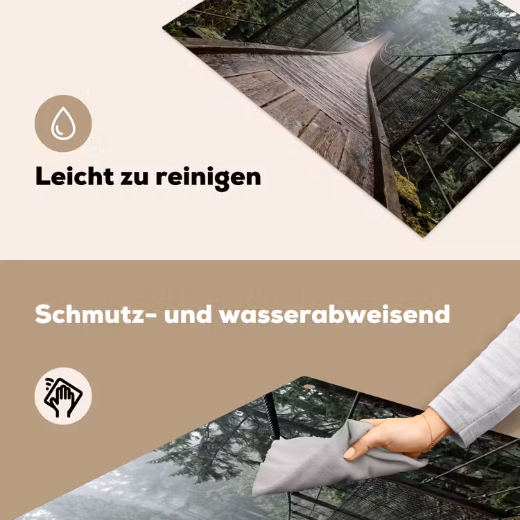 Brug - Bos - Mist - Natuur Inductie beschemer met haakjes klein -ky-schoon-de