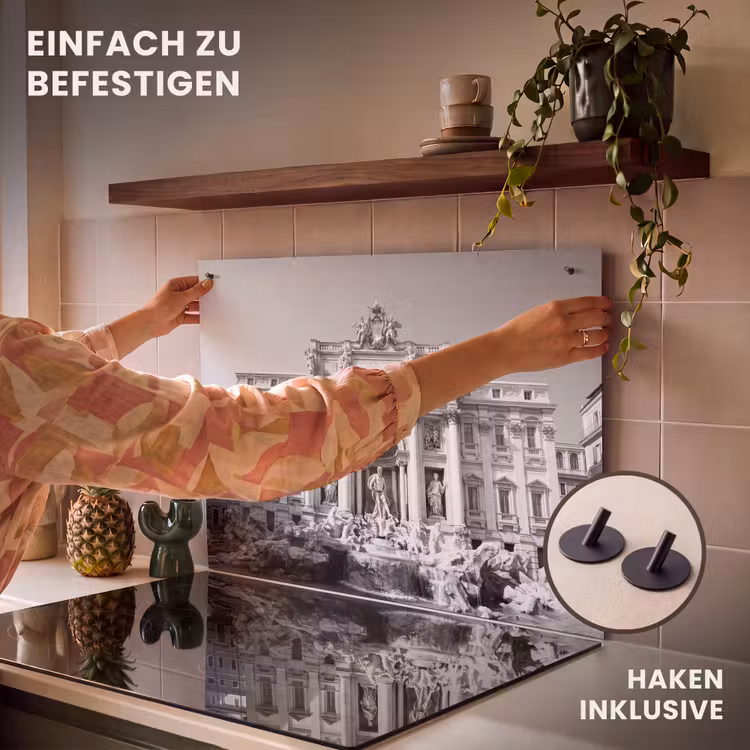 Fontein - Beelden - Architectuur - Zwart-wit Inductie beschemer met haakjes klein -ky-ophangen-de