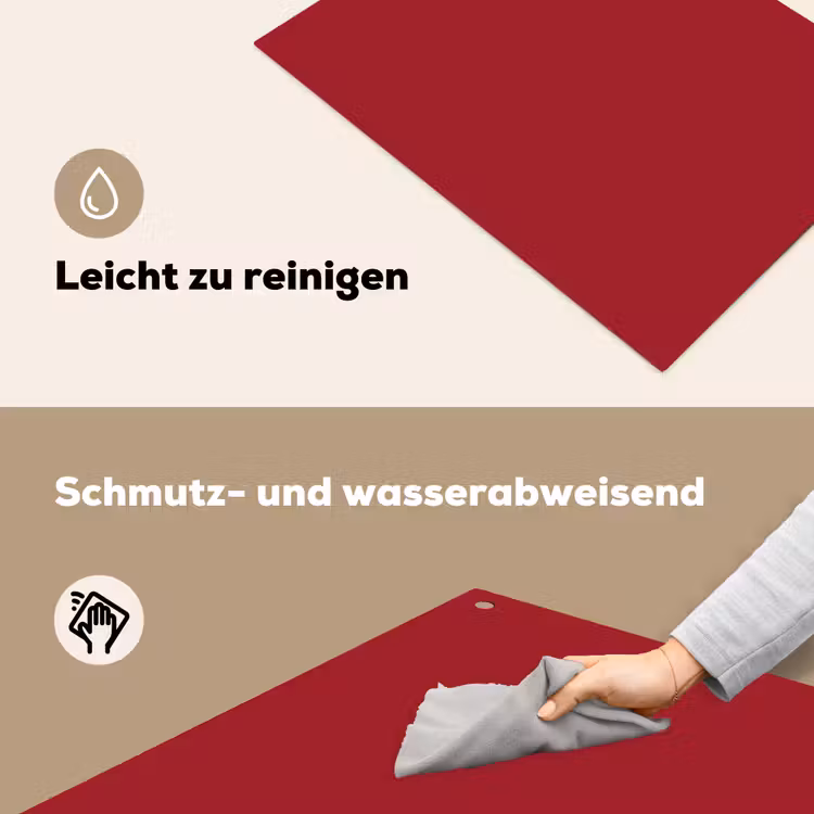 Burgundy - Wine - Rood Inductie beschemer met haakjes klein 777 -ky-schoon-de