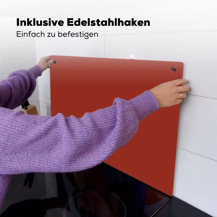 Burnt - Copper - Rood Inductie beschemer met haakjes klein 777 -ky-ophangen-de