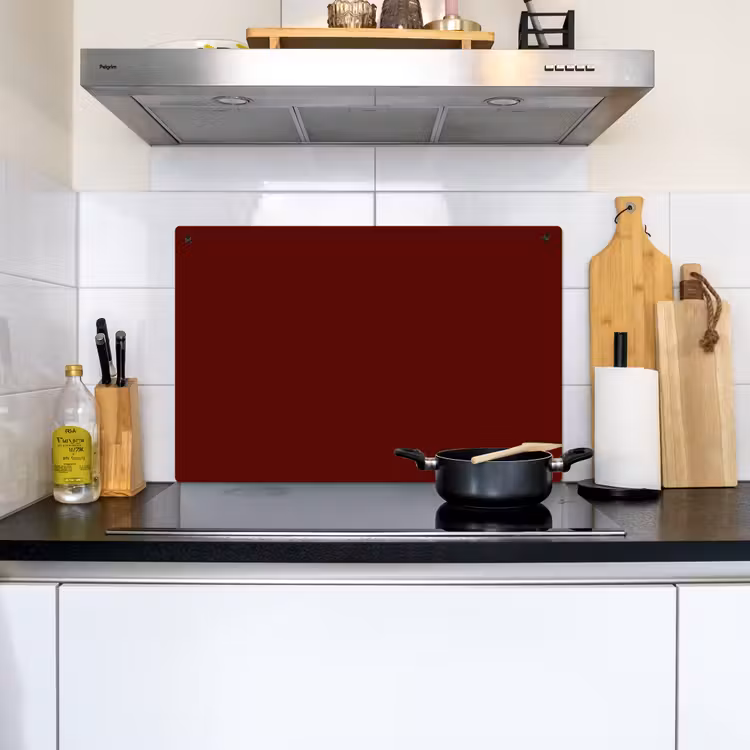 Burnt - Mahogany - Rood Inductie beschemer met haakjes klein 777 -sfeer2